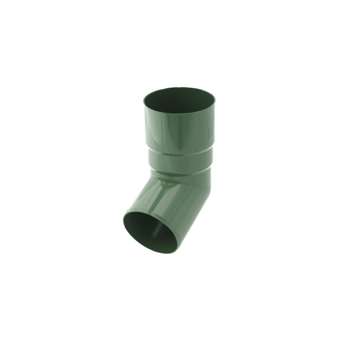 Колено трубы 67 гр, пвх, d-90 мм, зеленый, BRYZA