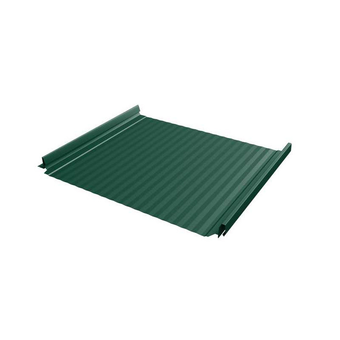 Фальцевая кровля Кликфальц Pro Gofr Grand Line 0,5 Quarzit RAL 6005 Зеленый Мох - фото №1