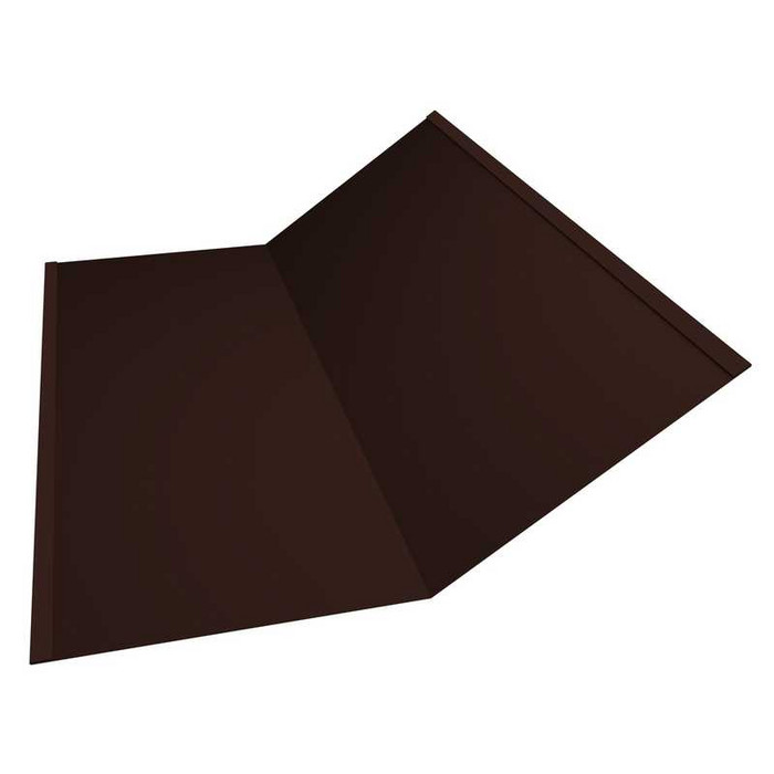 Планка ендовы нижней 300х300 0,5 GreenCoat Pural BT, matt RR 887 шоколадно-коричневый (RAL 8017 шоколад) - фото №1